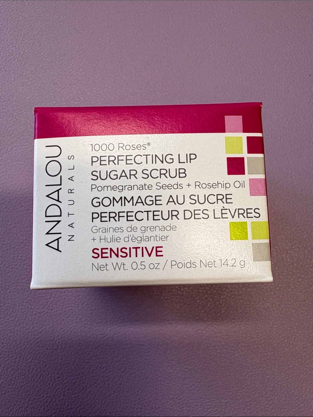 Andalou Naturals 1000 Roses Perfecting Lip Sugar Scrub — Pink
